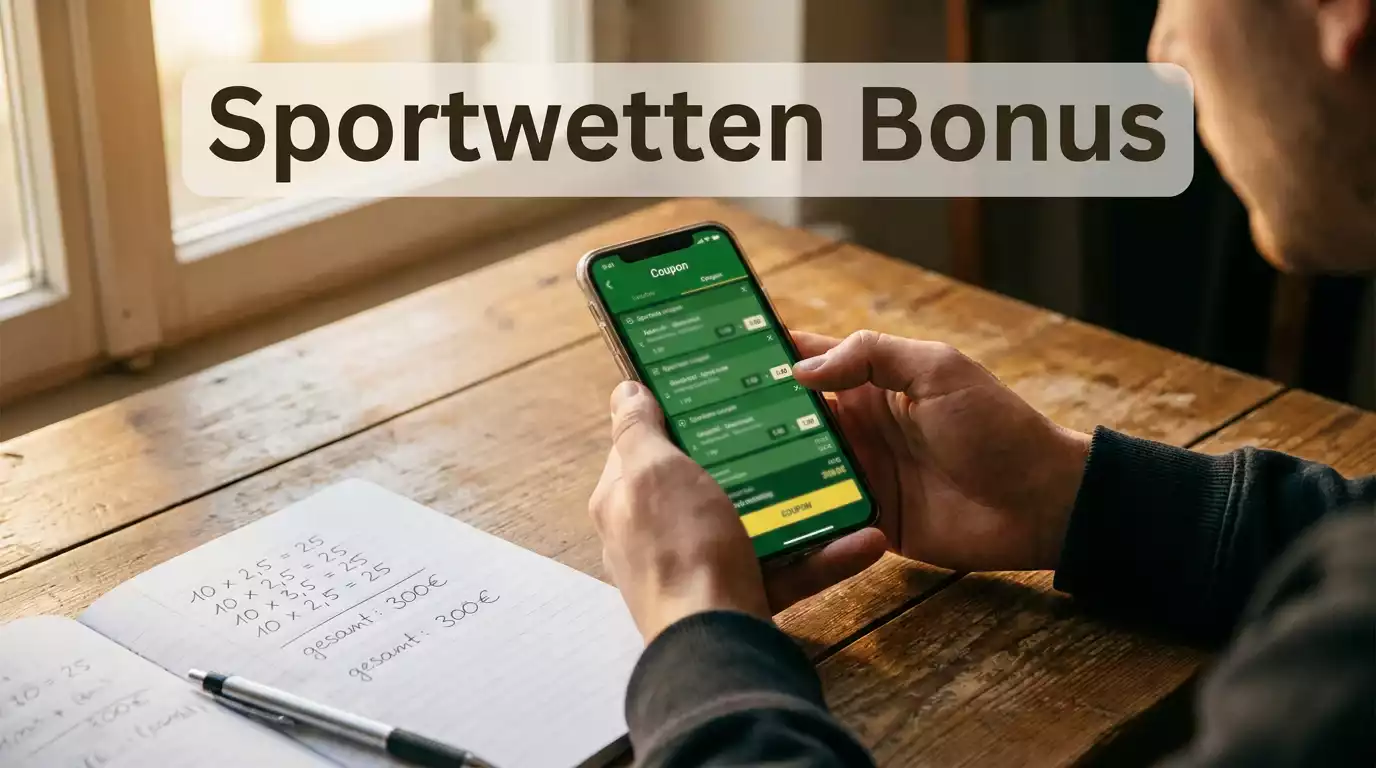 Sportwetten Bonus 2026 — Alle Bonusarten und Umsatzbedingungen